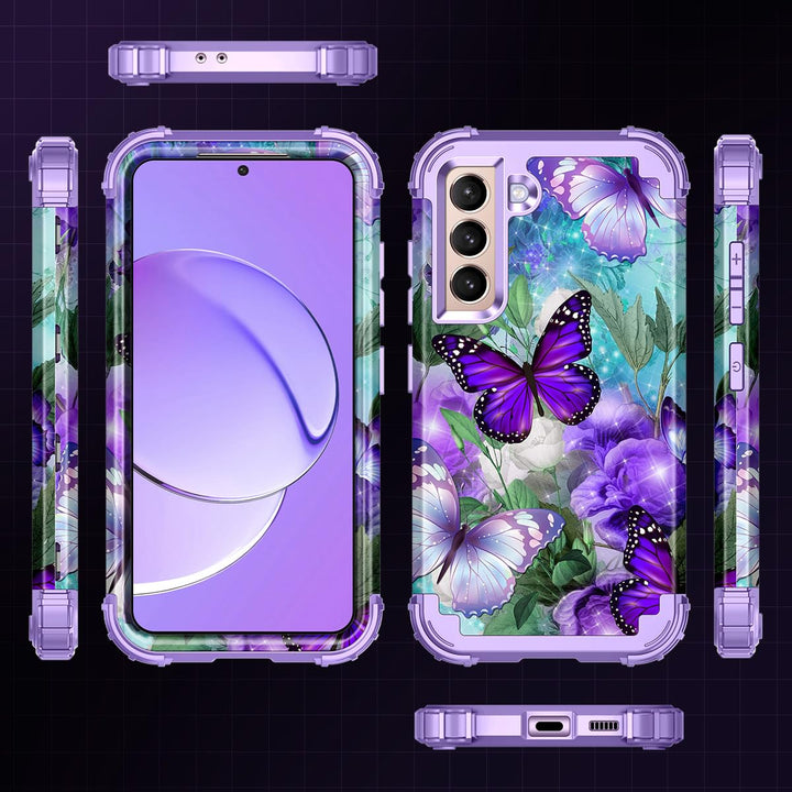 Galaxy S22 5G Floral Shockproof Case - DOKUTRONIX