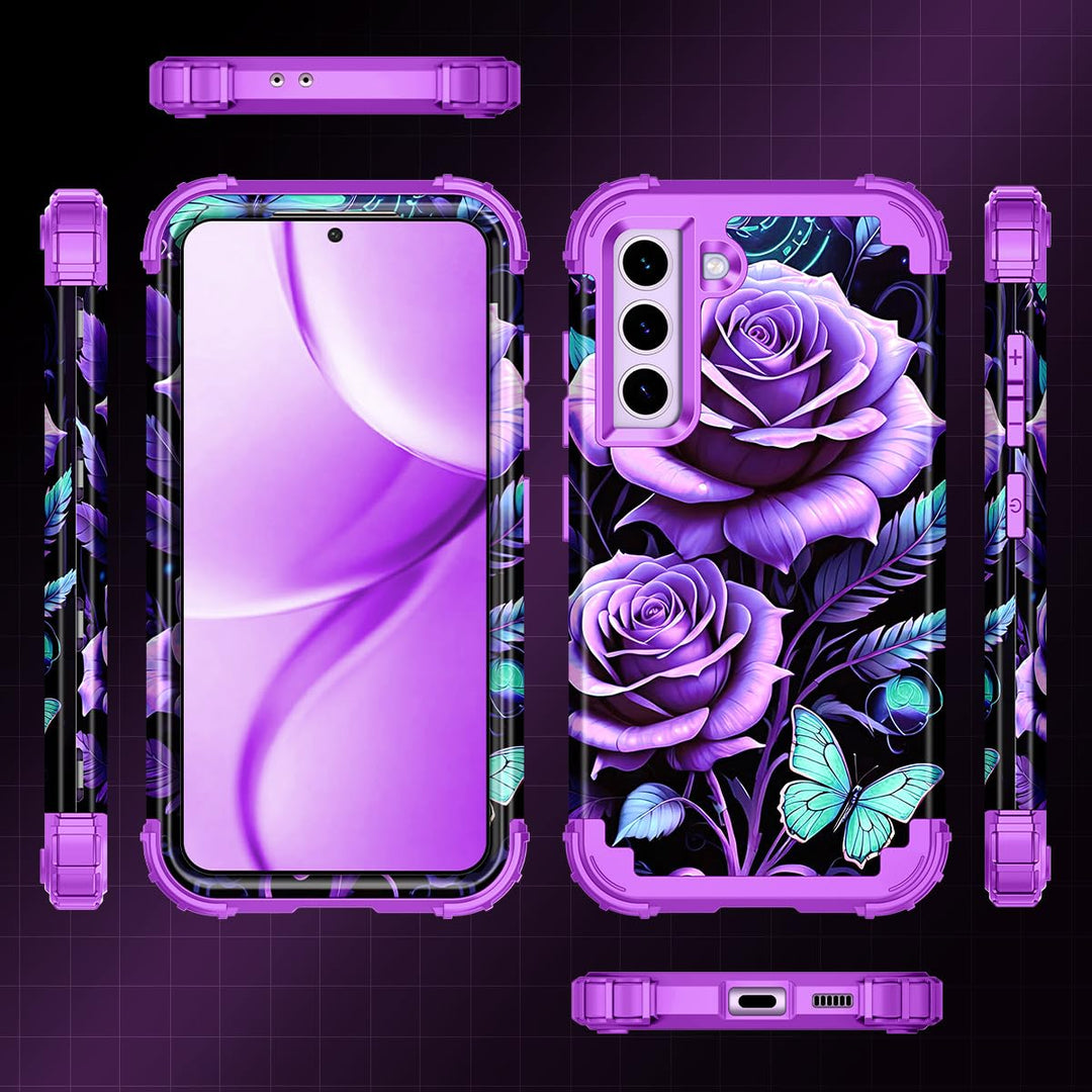 Galaxy S22 5G Floral Shockproof Case - DOKUTRONIX