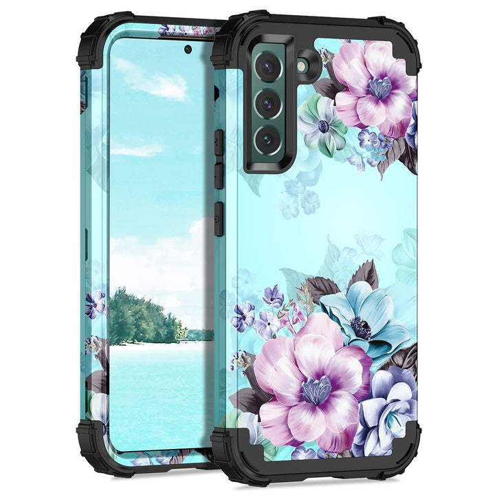 Galaxy S22 5G Floral Shockproof Case - DOKUTRONIX