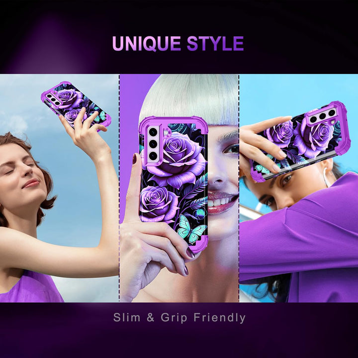 Galaxy S22 5G Floral Shockproof Case - DOKUTRONIX