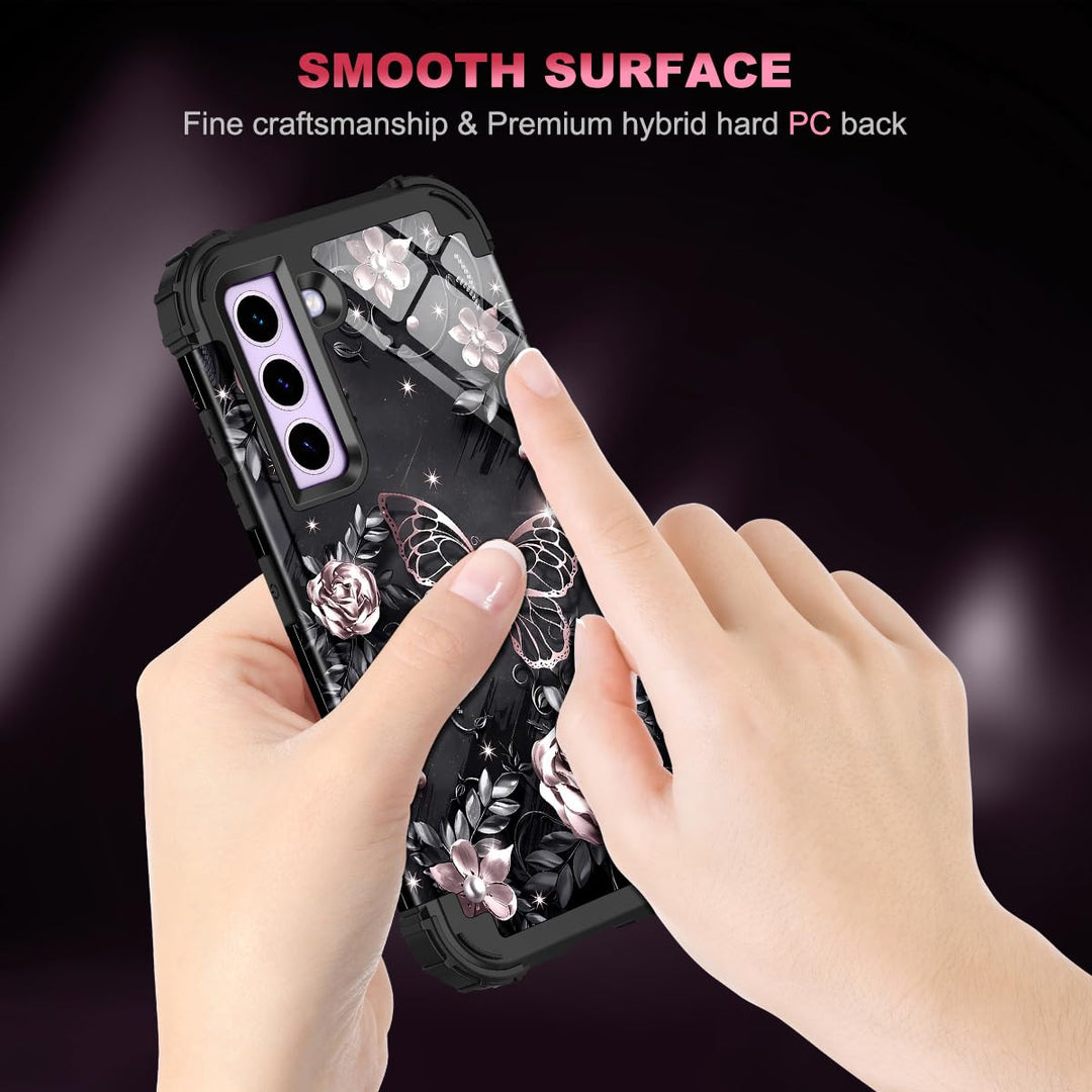 Galaxy S22 5G Floral Shockproof Case - DOKUTRONIX