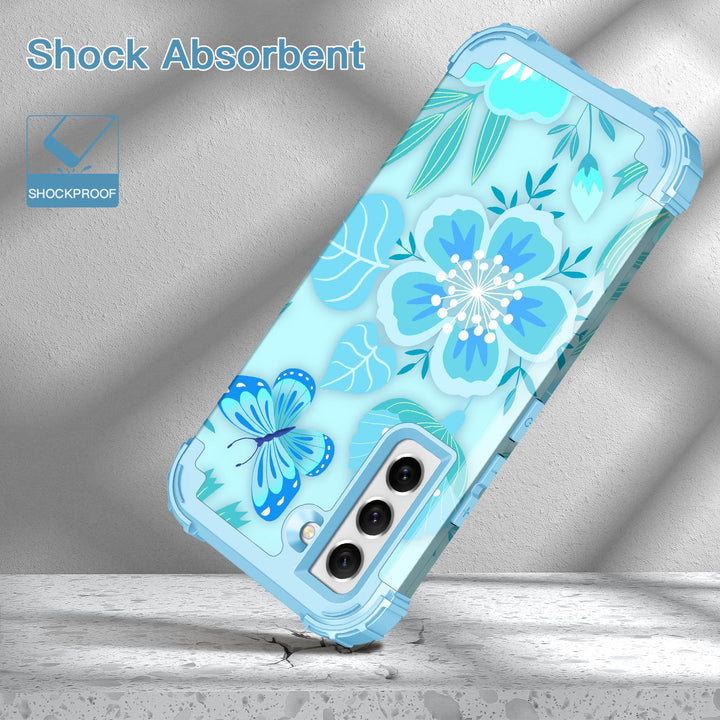Galaxy S22 5G Floral Shockproof Case - DOKUTRONIX