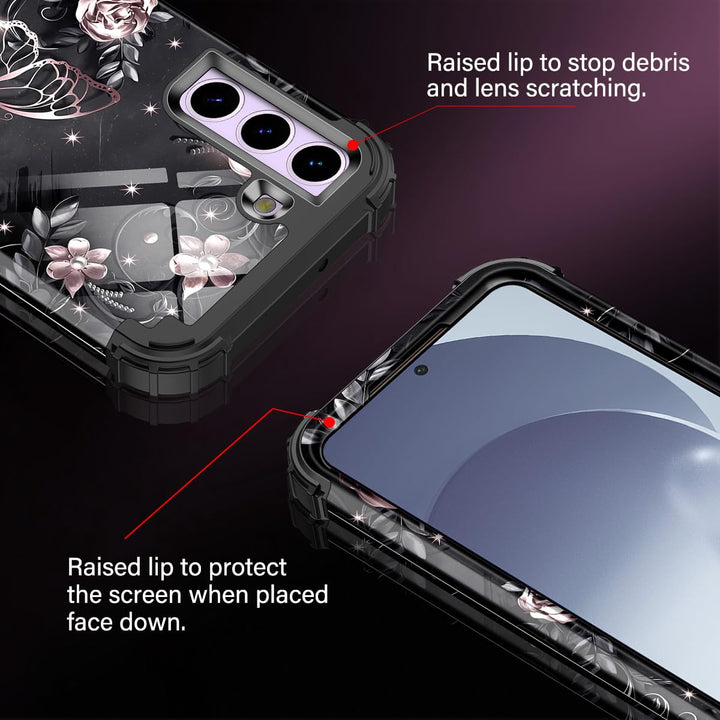 Galaxy S22 5G Floral Shockproof Case - DOKUTRONIX