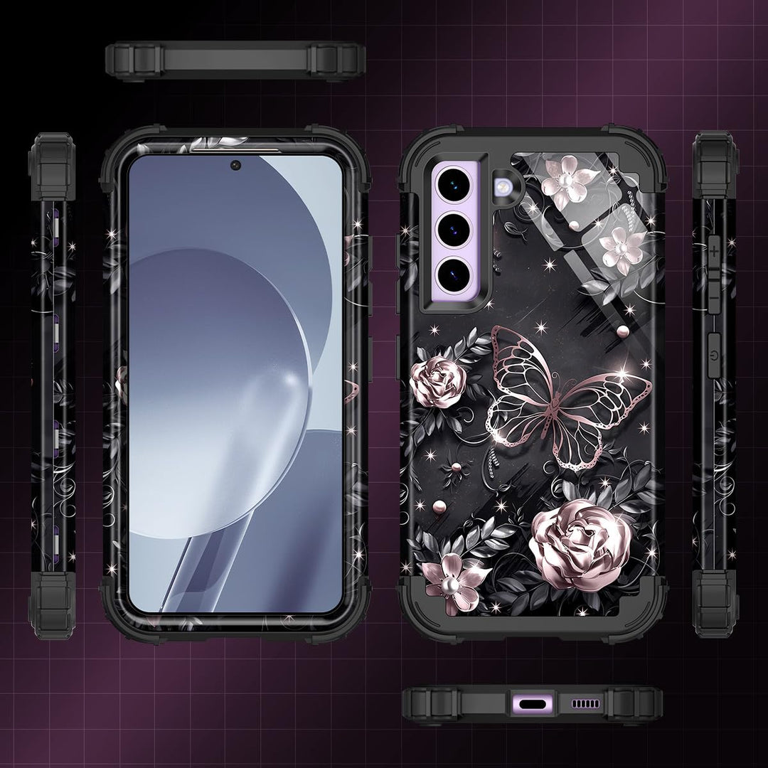 Galaxy S22 5G Floral Shockproof Case - DOKUTRONIX