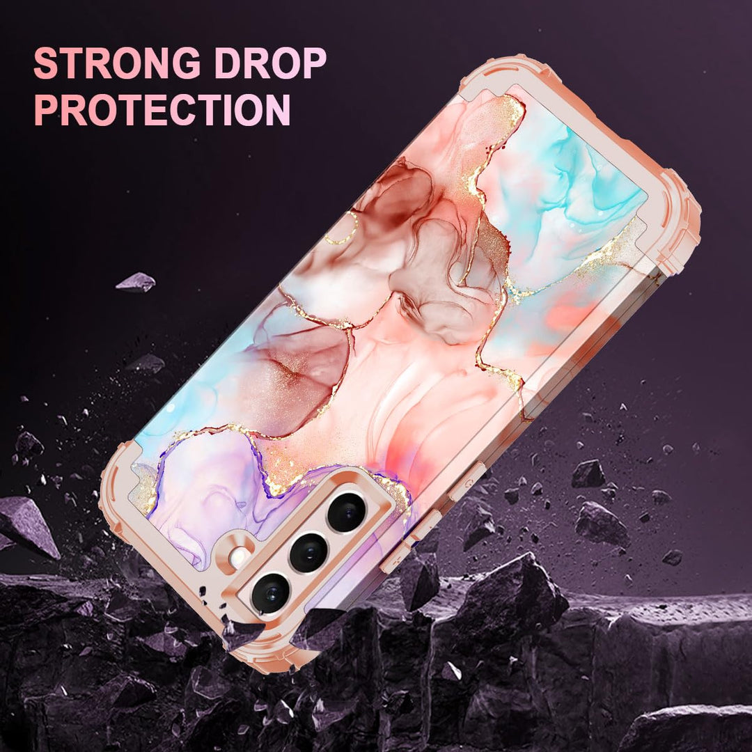 Galaxy S22 5G Floral Shockproof Case - DOKUTRONIX