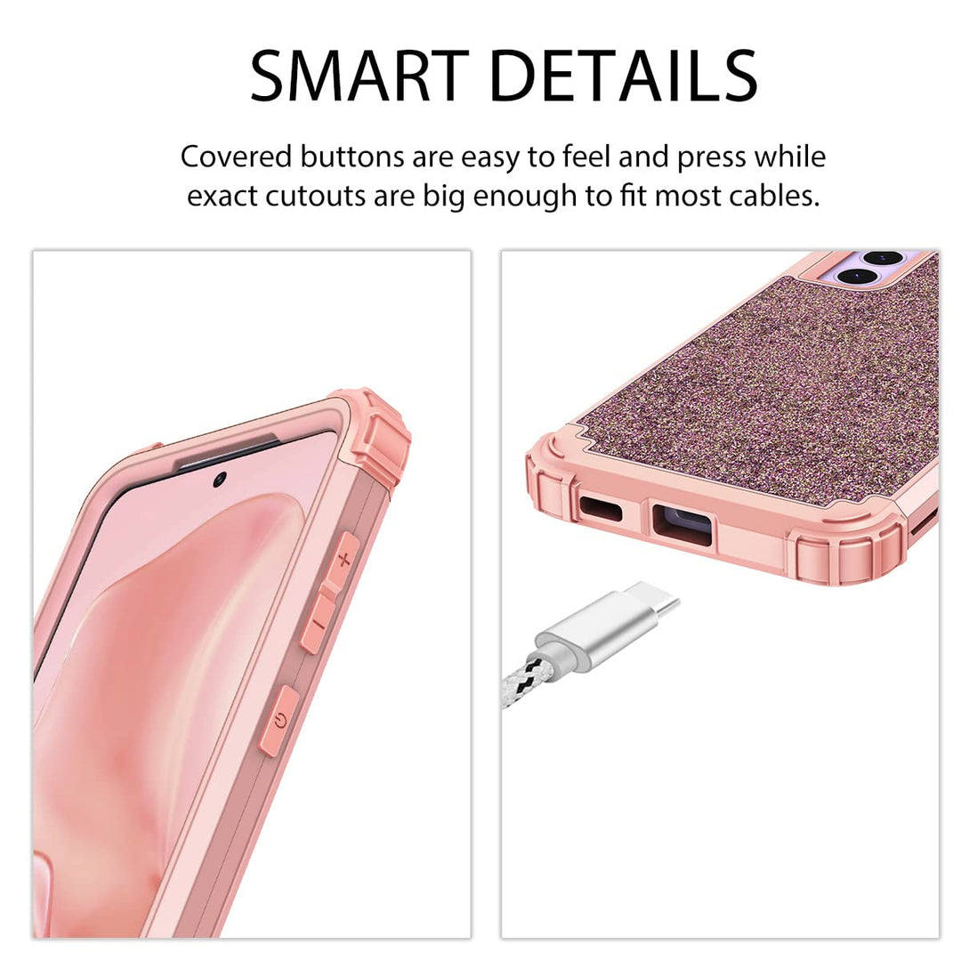 Galaxy S22 5G Floral Shockproof Case - DOKUTRONIX