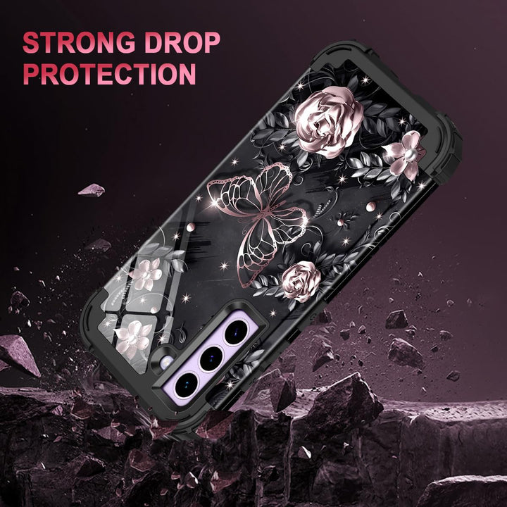 Galaxy S22 5G Floral Shockproof Case - DOKUTRONIX