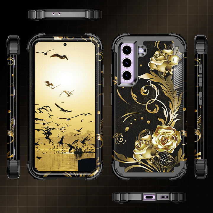 Galaxy S22 5G Floral Shockproof Case - DOKUTRONIX