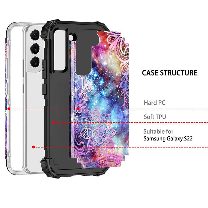 Galaxy S22 5G Floral Shockproof Case - DOKUTRONIX