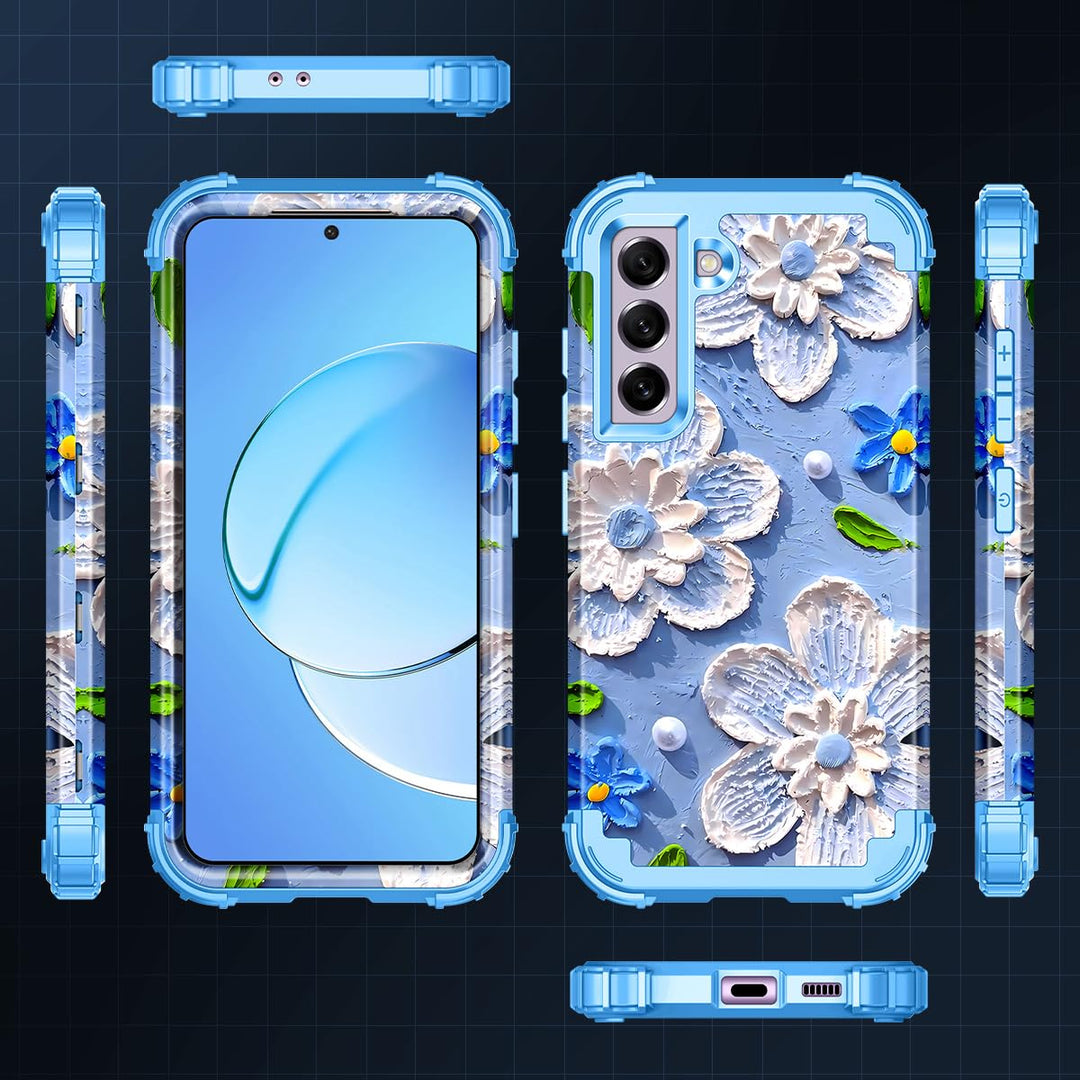 Galaxy S22 5G Floral Shockproof Case - DOKUTRONIX