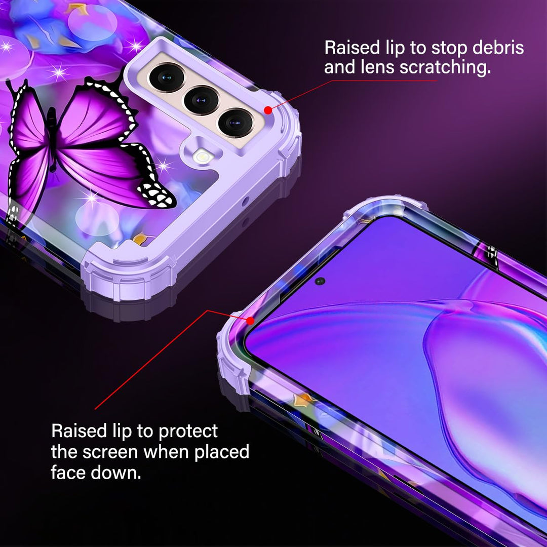 Galaxy S22 5G Floral Shockproof Case - DOKUTRONIX