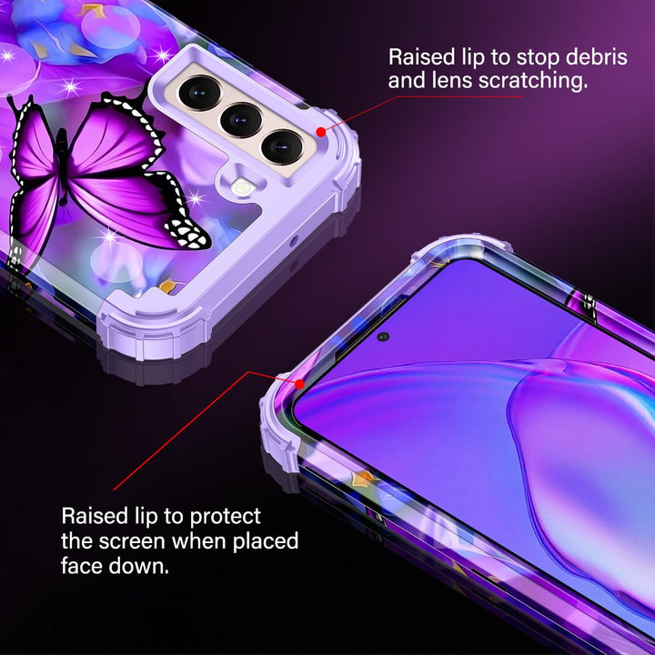 Galaxy S22 5G Floral Shockproof Case - DOKUTRONIX