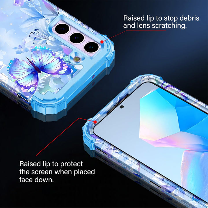 Galaxy S22 5G Floral Shockproof Case - DOKUTRONIX