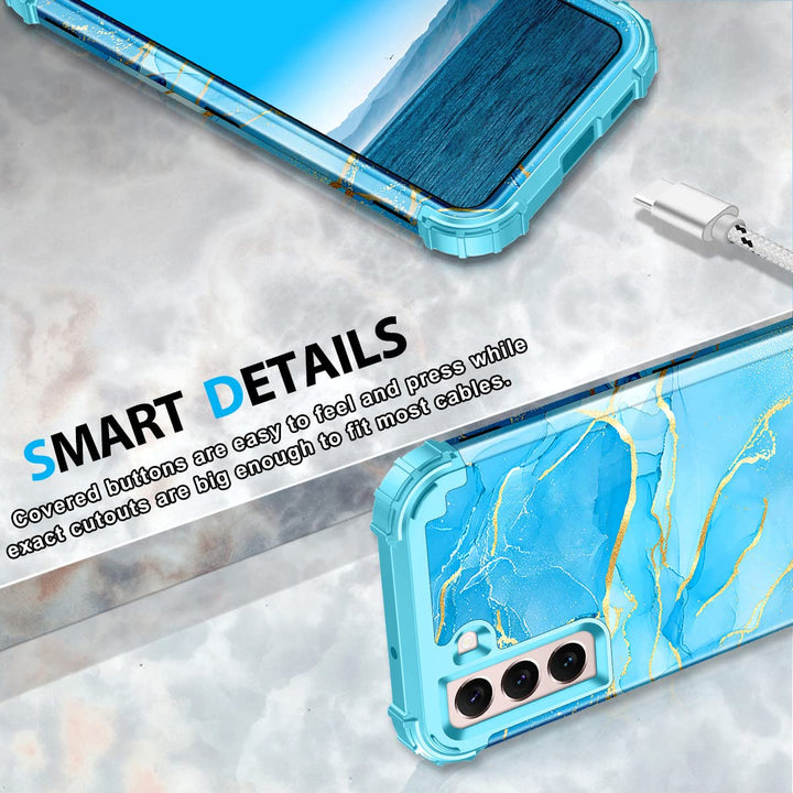 Galaxy S22 5G Floral Shockproof Case - DOKUTRONIX