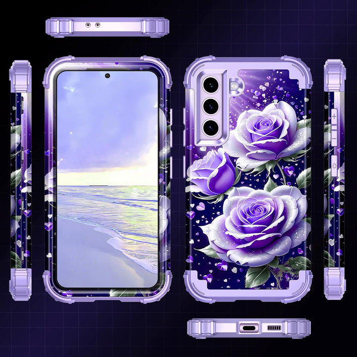 Galaxy S22 5G Floral Shockproof Case - DOKUTRONIX
