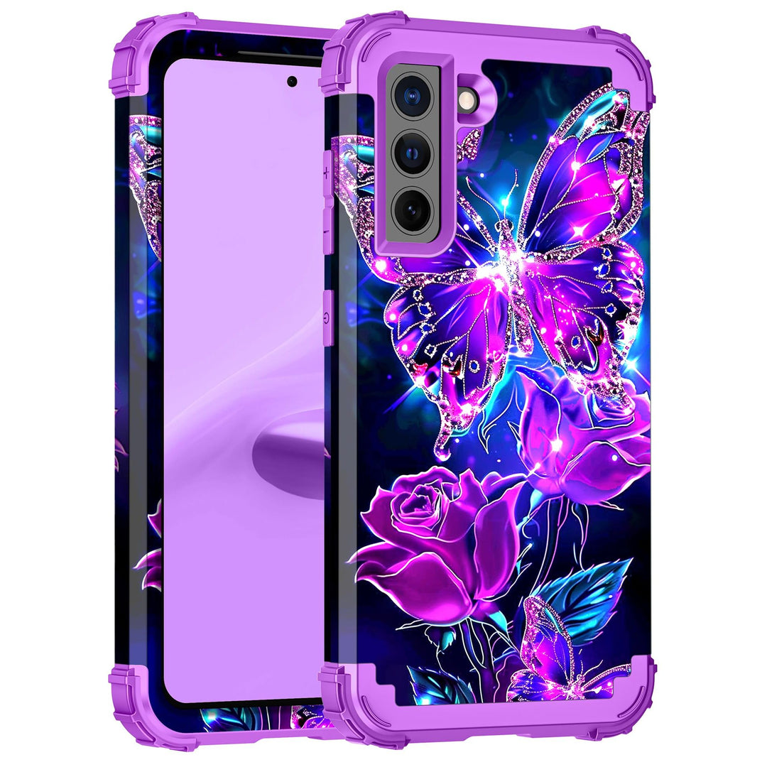 Galaxy S22 5G Floral Shockproof Case - DOKUTRONIX