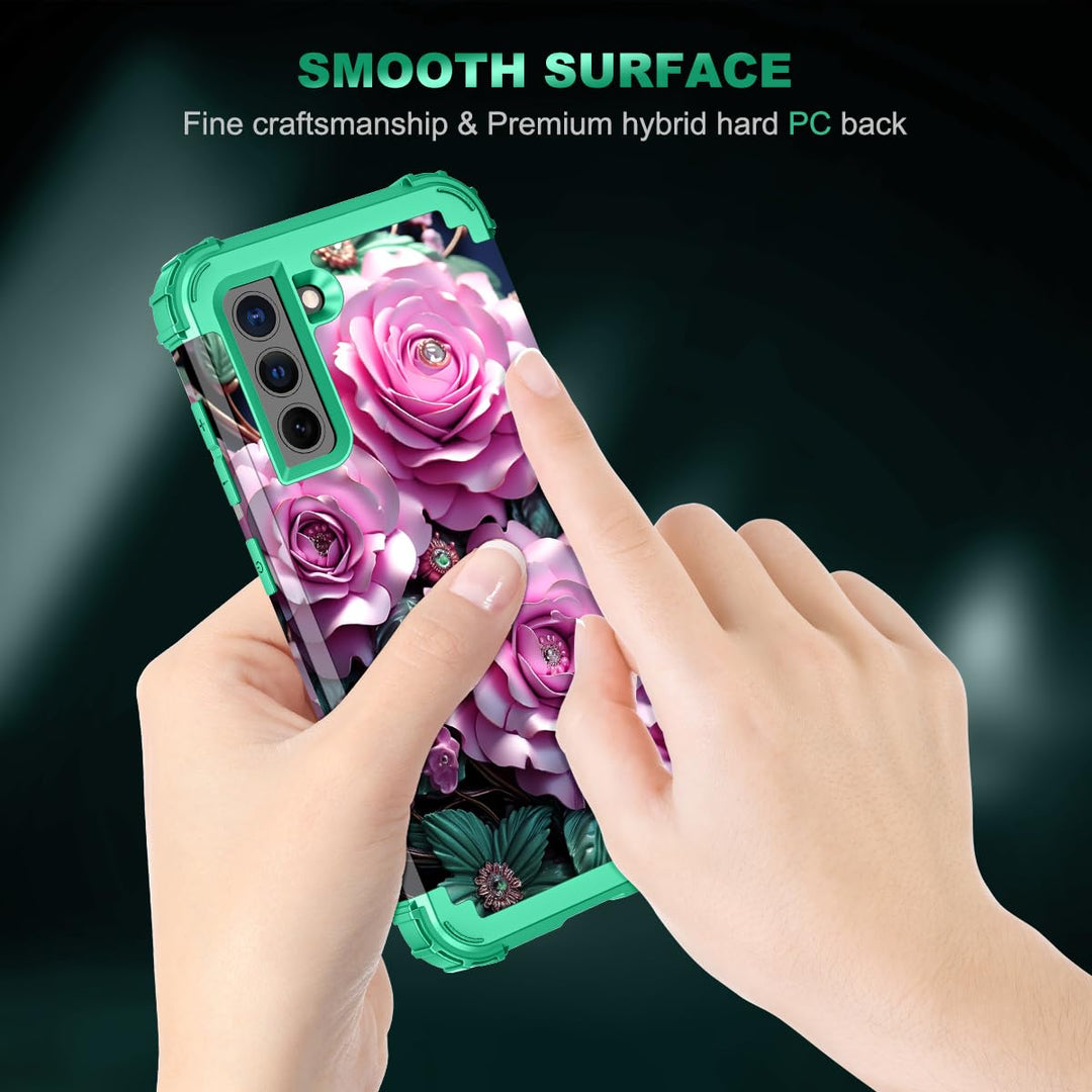Galaxy S22 5G Floral Shockproof Case - DOKUTRONIX