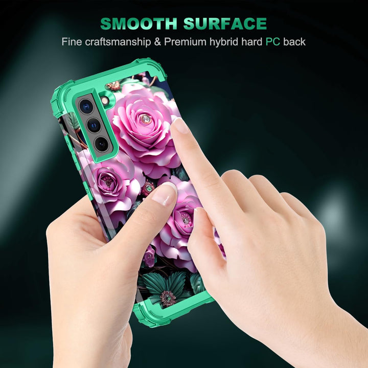 Galaxy S22 5G Floral Shockproof Case - DOKUTRONIX