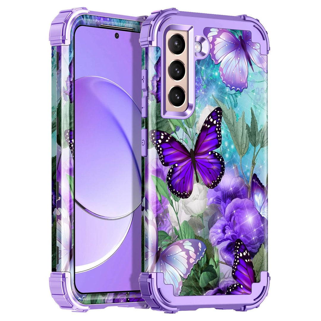 Galaxy S22 5G Floral Shockproof Case - DOKUTRONIX