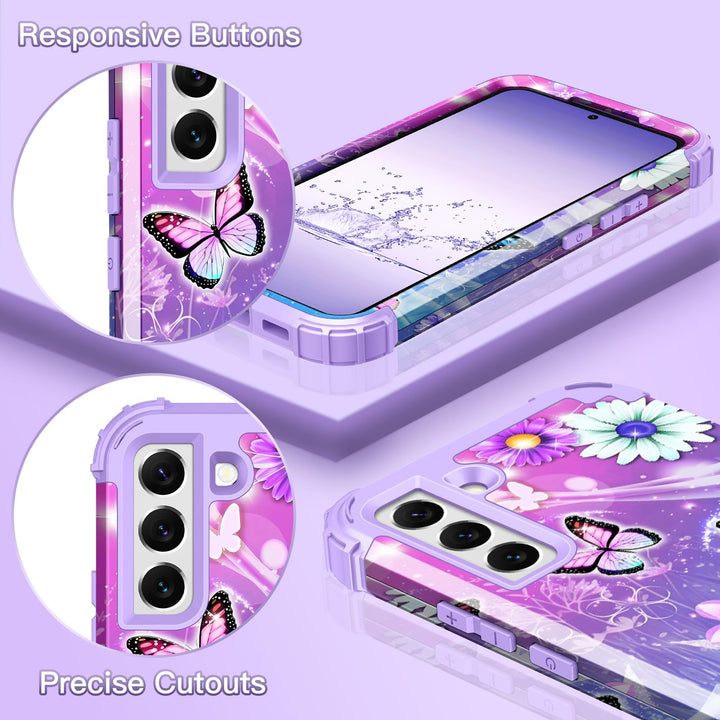 Galaxy S22 5G Floral Shockproof Case - DOKUTRONIX