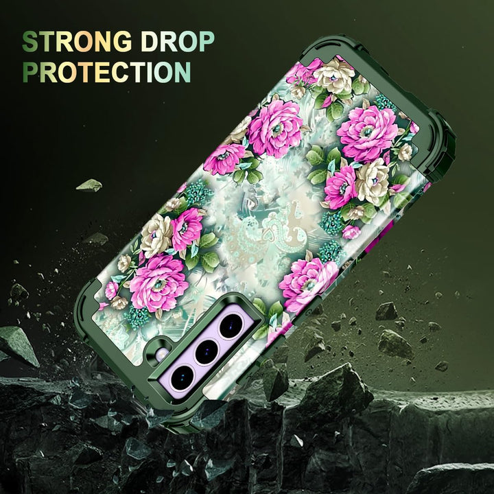 Galaxy S22 5G Floral Shockproof Case - DOKUTRONIX