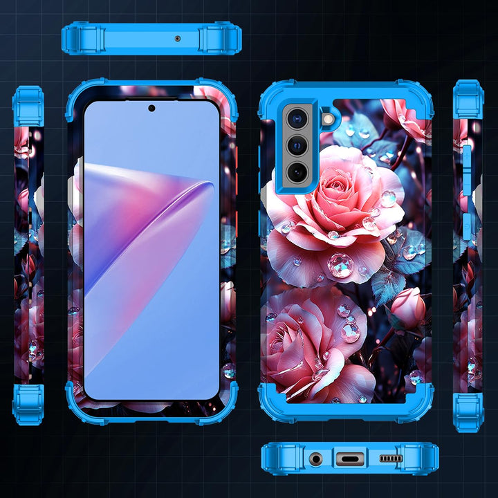 Galaxy S22 5G Floral Shockproof Case - DOKUTRONIX