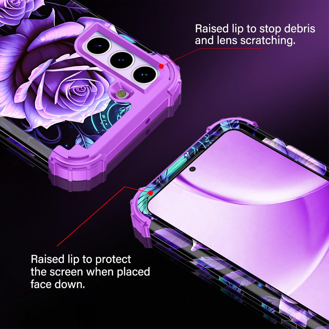 Galaxy S22 5G Floral Shockproof Case - DOKUTRONIX