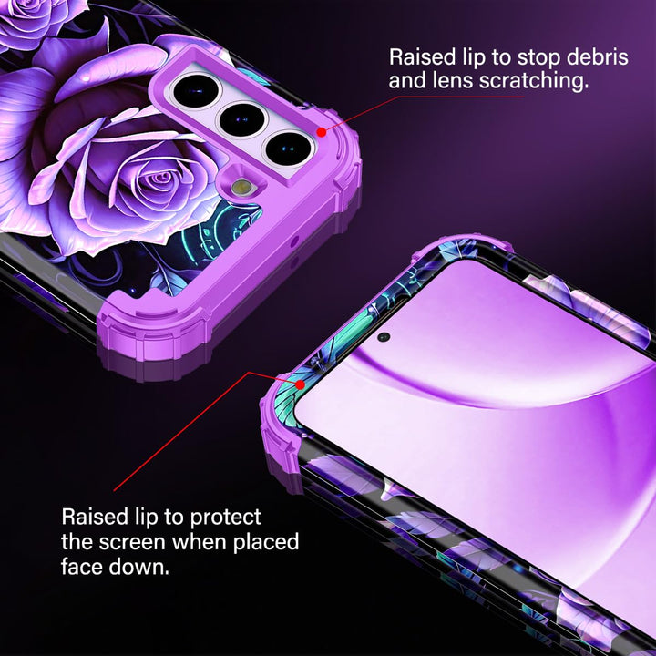 Galaxy S22 5G Floral Shockproof Case - DOKUTRONIX