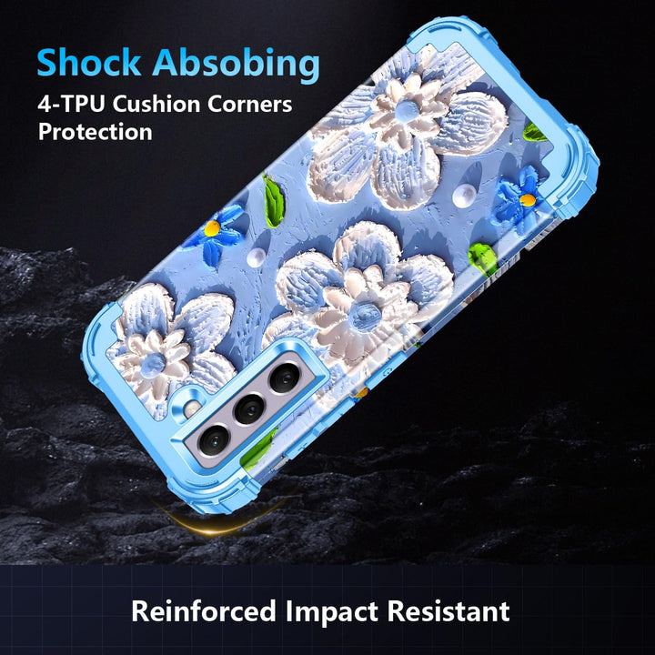 Galaxy S22 5G Floral Shockproof Case - DOKUTRONIX