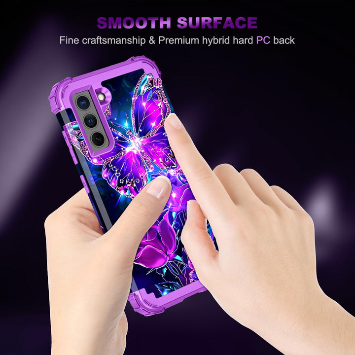 Galaxy S22 5G Floral Shockproof Case - DOKUTRONIX