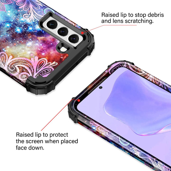 Galaxy S22 5G Floral Shockproof Case - DOKUTRONIX