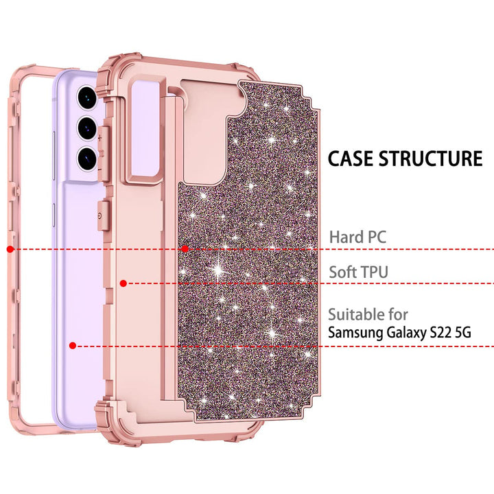 Galaxy S22 5G Floral Shockproof Case - DOKUTRONIX
