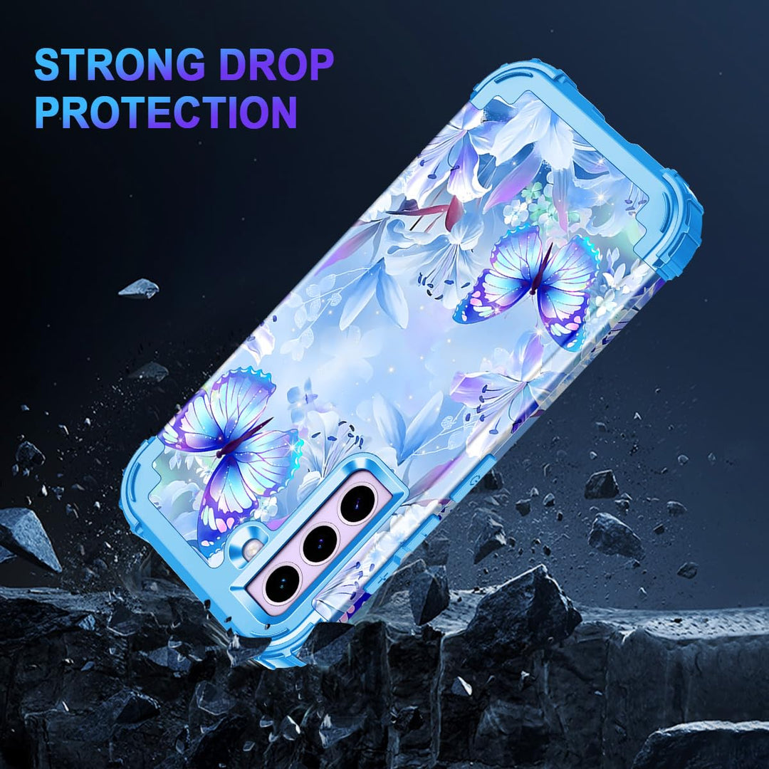 Galaxy S22 5G Floral Shockproof Case - DOKUTRONIX