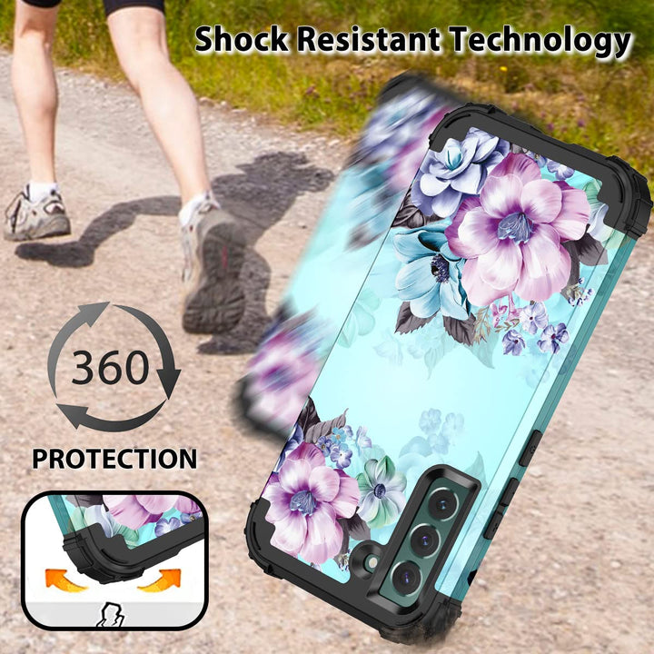 Galaxy S22 5G Floral Shockproof Case - DOKUTRONIX