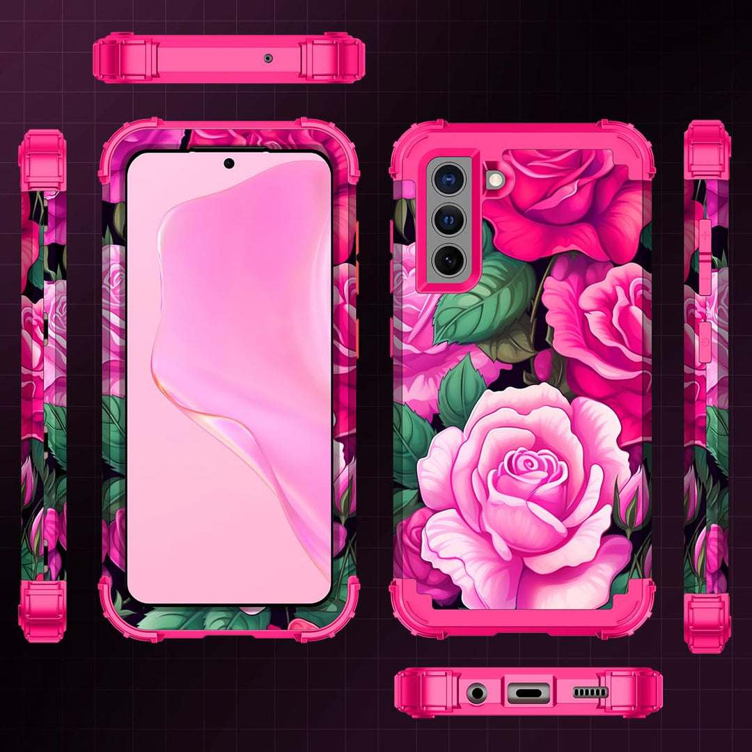 Galaxy S22 5G Floral Shockproof Case - DOKUTRONIX