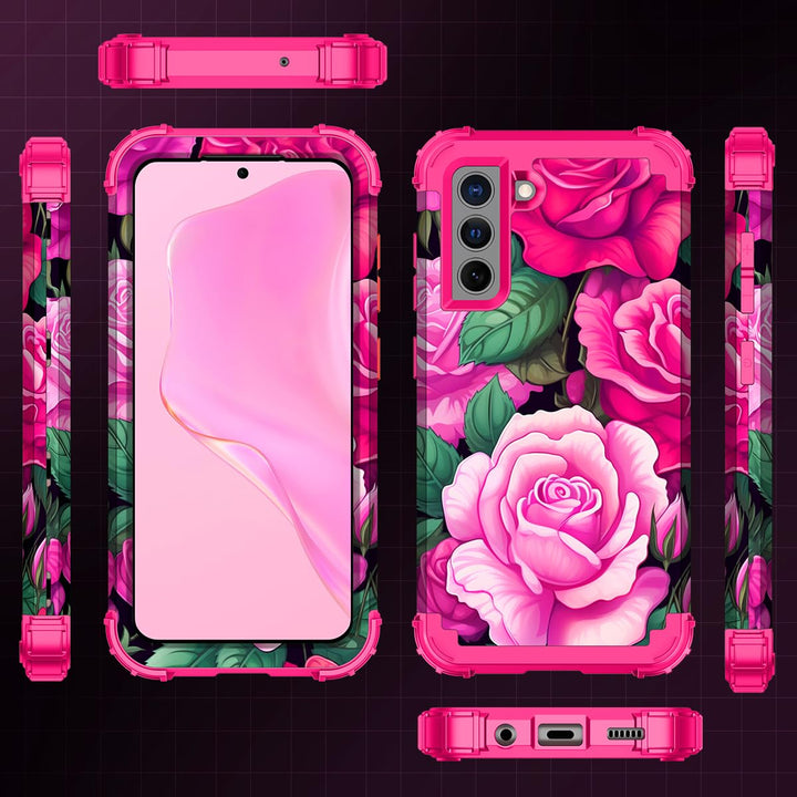 Galaxy S22 5G Floral Shockproof Case - DOKUTRONIX
