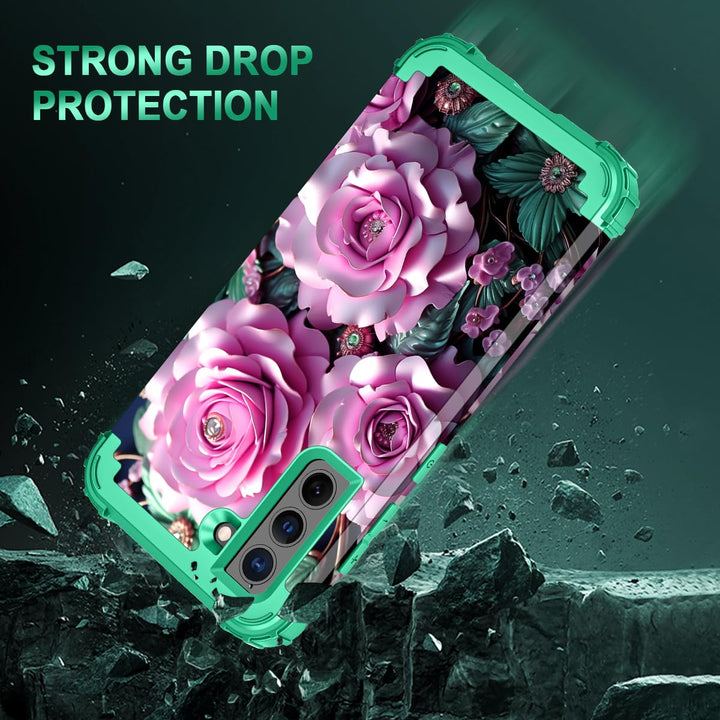 Galaxy S22 5G Floral Shockproof Case - DOKUTRONIX
