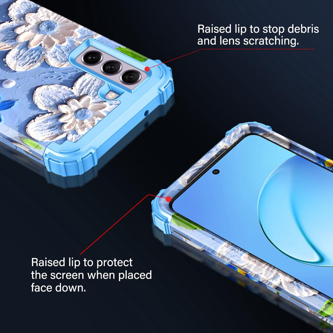 Galaxy S22 5G Floral Shockproof Case - DOKUTRONIX