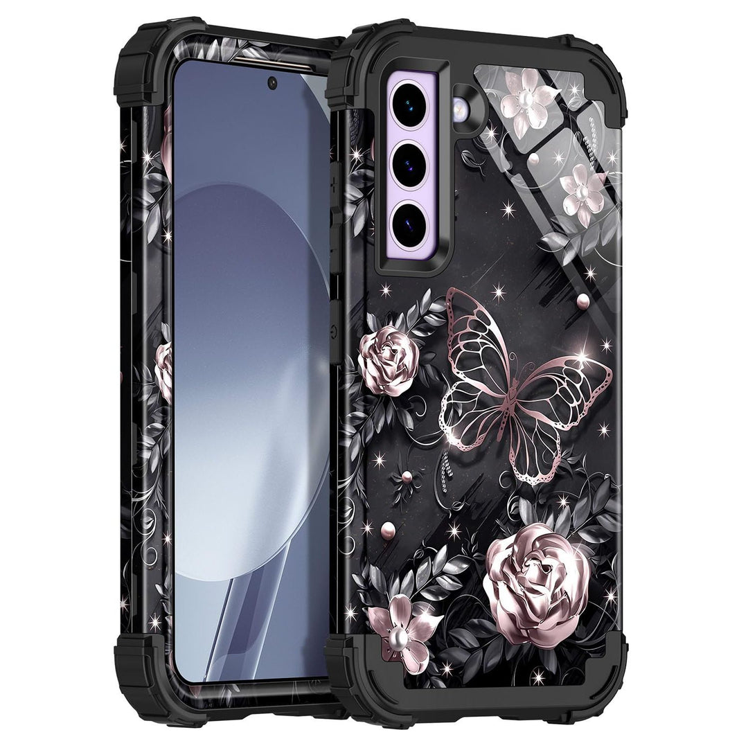 Galaxy S22 5G Floral Shockproof Case - DOKUTRONIX