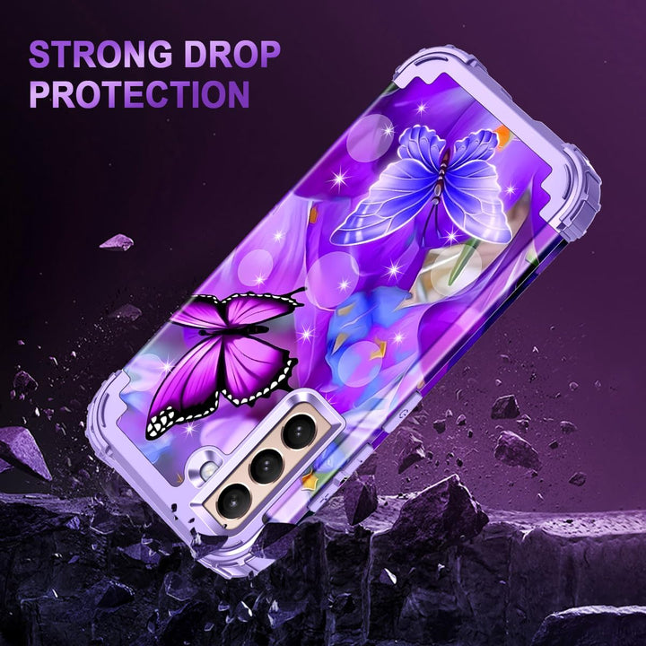 Galaxy S22 5G Floral Shockproof Case - DOKUTRONIX