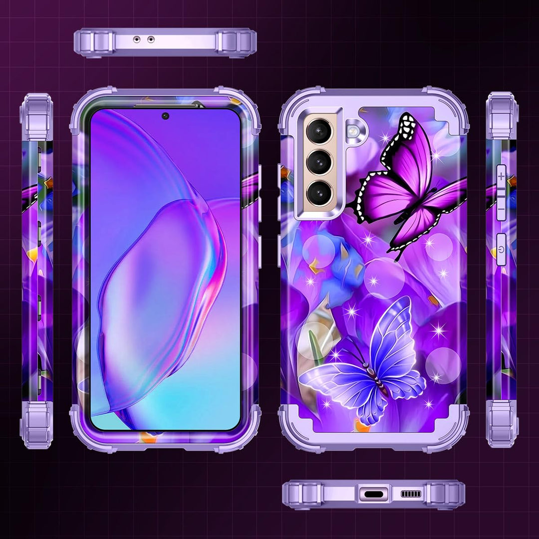 Galaxy S22 5G Floral Shockproof Case - DOKUTRONIX