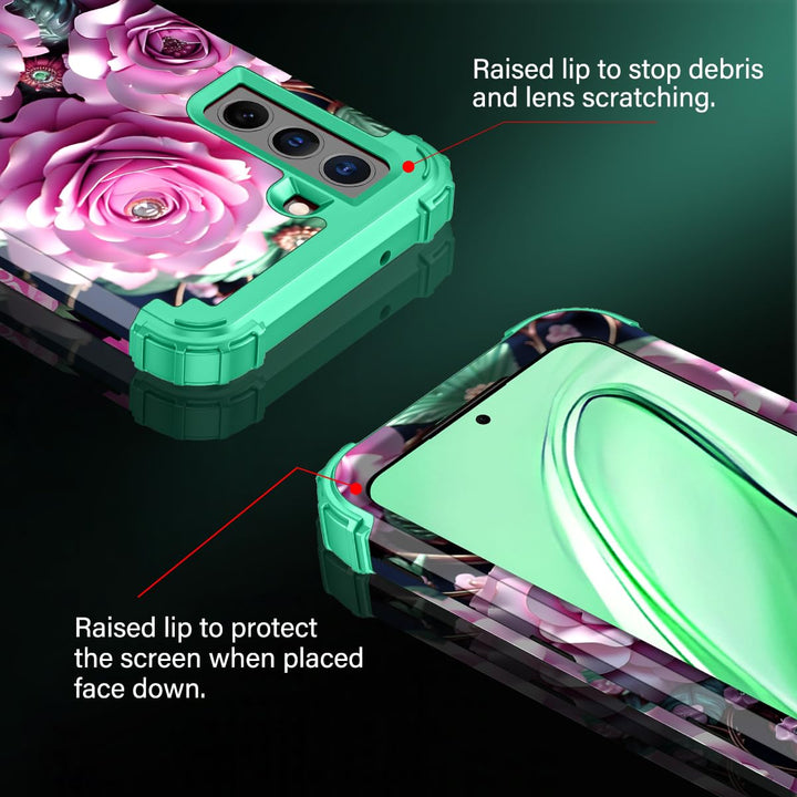 Galaxy S22 5G Floral Shockproof Case - DOKUTRONIX