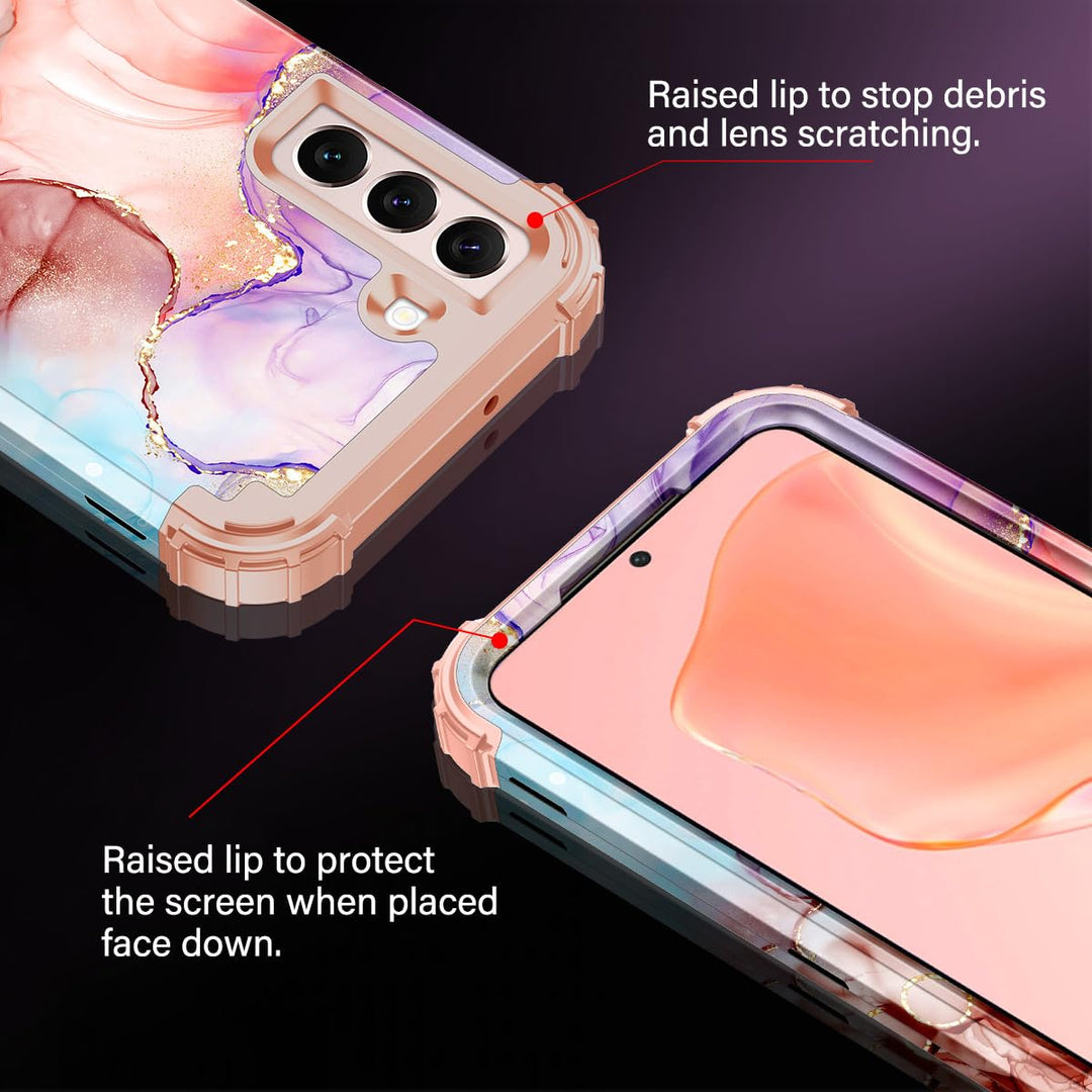Galaxy S22 5G Floral Shockproof Case - DOKUTRONIX