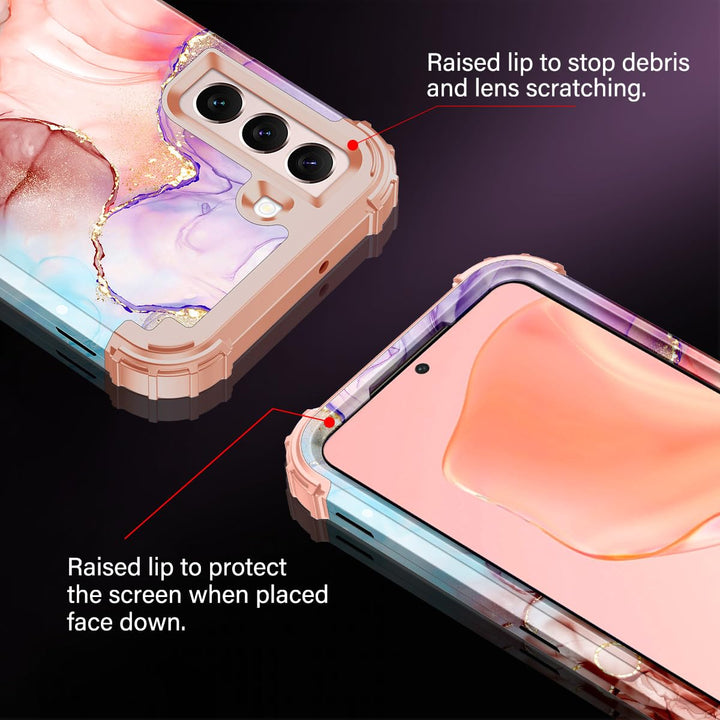Galaxy S22 5G Floral Shockproof Case - DOKUTRONIX