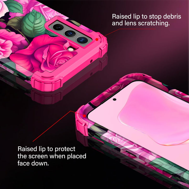 Galaxy S22 5G Floral Shockproof Case - DOKUTRONIX
