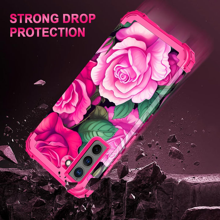 Galaxy S22 5G Floral Shockproof Case - DOKUTRONIX