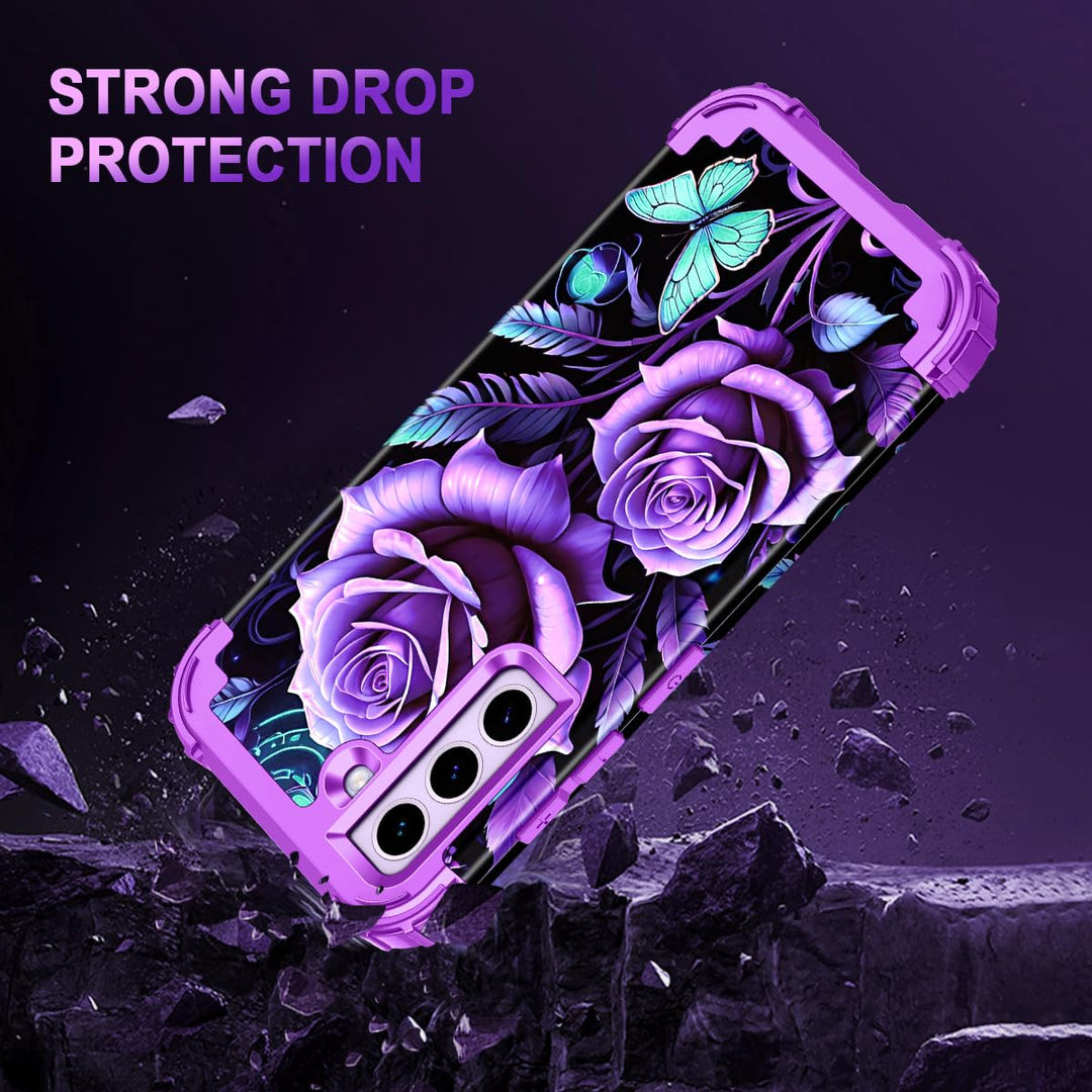 Galaxy S22 5G Floral Shockproof Case - DOKUTRONIX