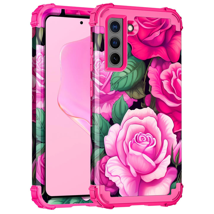 Galaxy S22 5G Floral Shockproof Case - DOKUTRONIX
