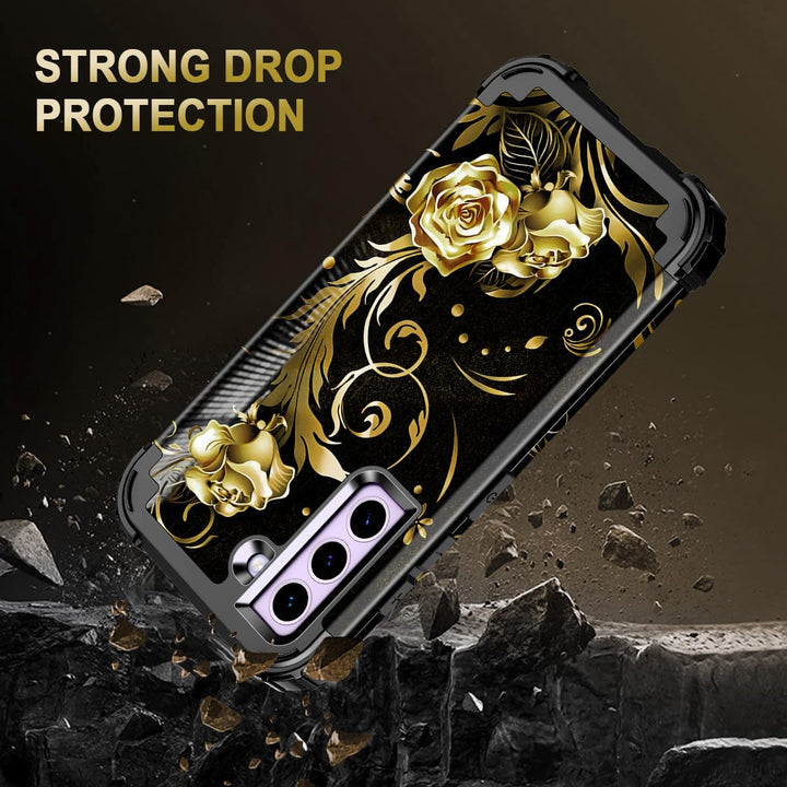 Galaxy S22 5G Floral Shockproof Case - DOKUTRONIX
