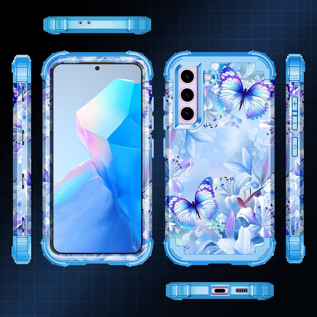 Galaxy S22 5G Floral Shockproof Case - DOKUTRONIX